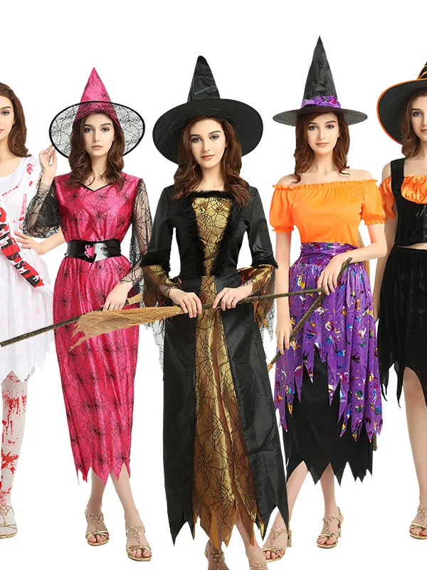 

Halloween Costume Cosplay Witch Ghost Dress Women's Traditional Clothing Stage Performance Hanfu Ethnic Wear Spring 2026
