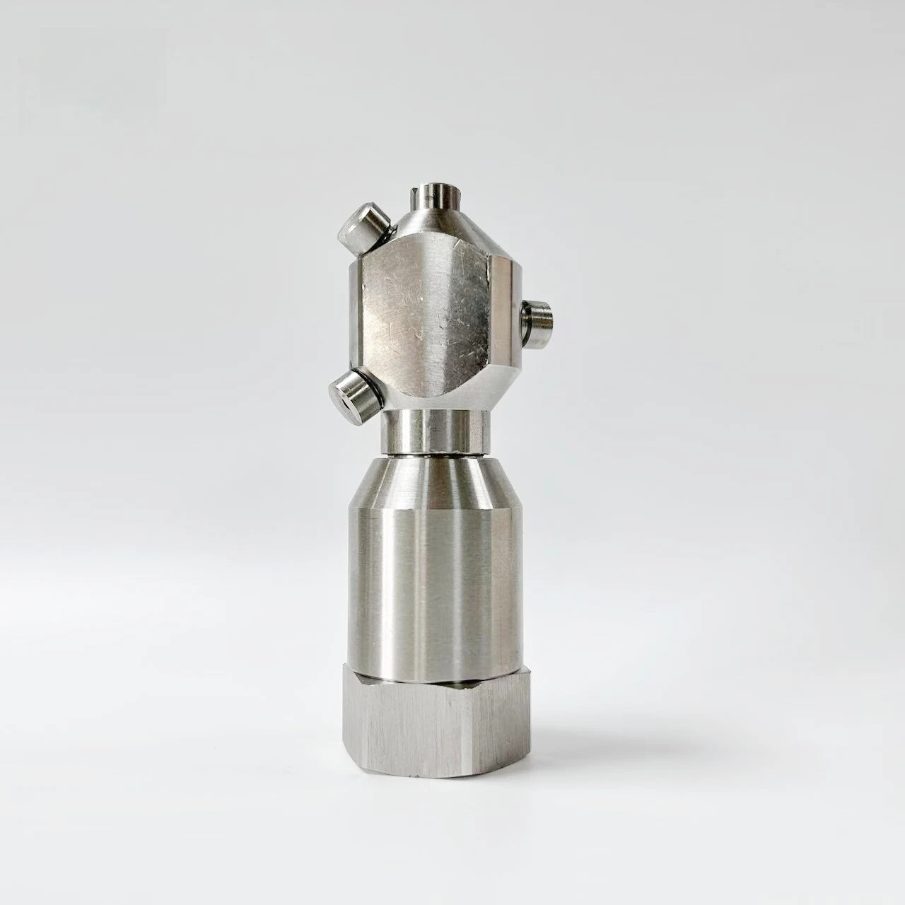 

Container Rotating Washing Nozzle Stainless Steel 360 Degree Rotary Spray Ball Sanitary Female CIP Tank Cleaning Head 1/2" 3/4"