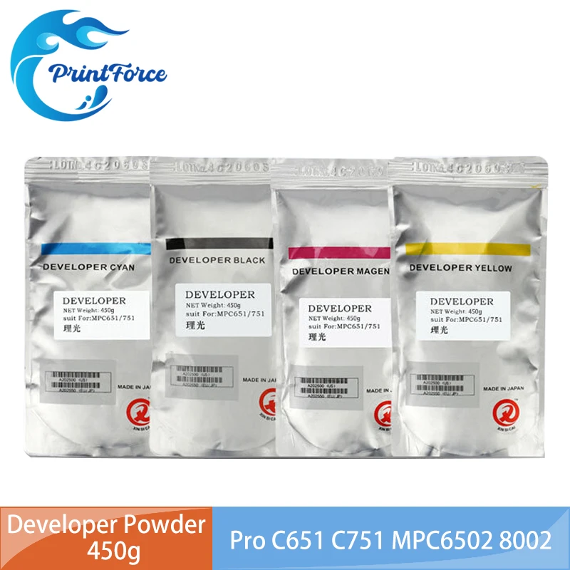 D074-9640 450g 600g Developer Powder for Ricoh Pro C651 C751 MP C8002 C6502 C5110 C5100 C7100 C7501 C6501 C9100 C9110