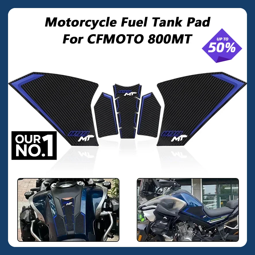 Motorcycle Tankpad Fuel Tank Pad Stickers For CFMOTO 800MT 2021 3D Sticker Tank Cover Decoration Accessories motorcycle sticker