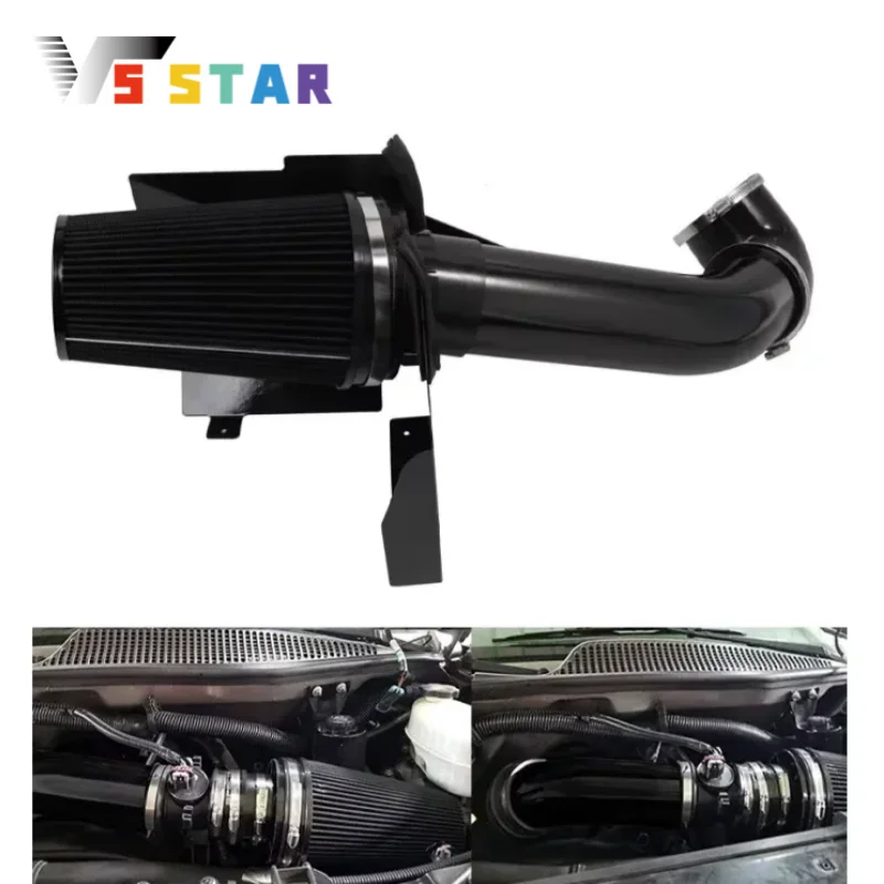 

4" Cold Air Intake Kit + Heat Shield For 1999-2006 Silverado GMC Sierra 1500 1500 HD 4.8L 5.3L 6.0L 2500 2500 HD 5.3L 6.0L V8