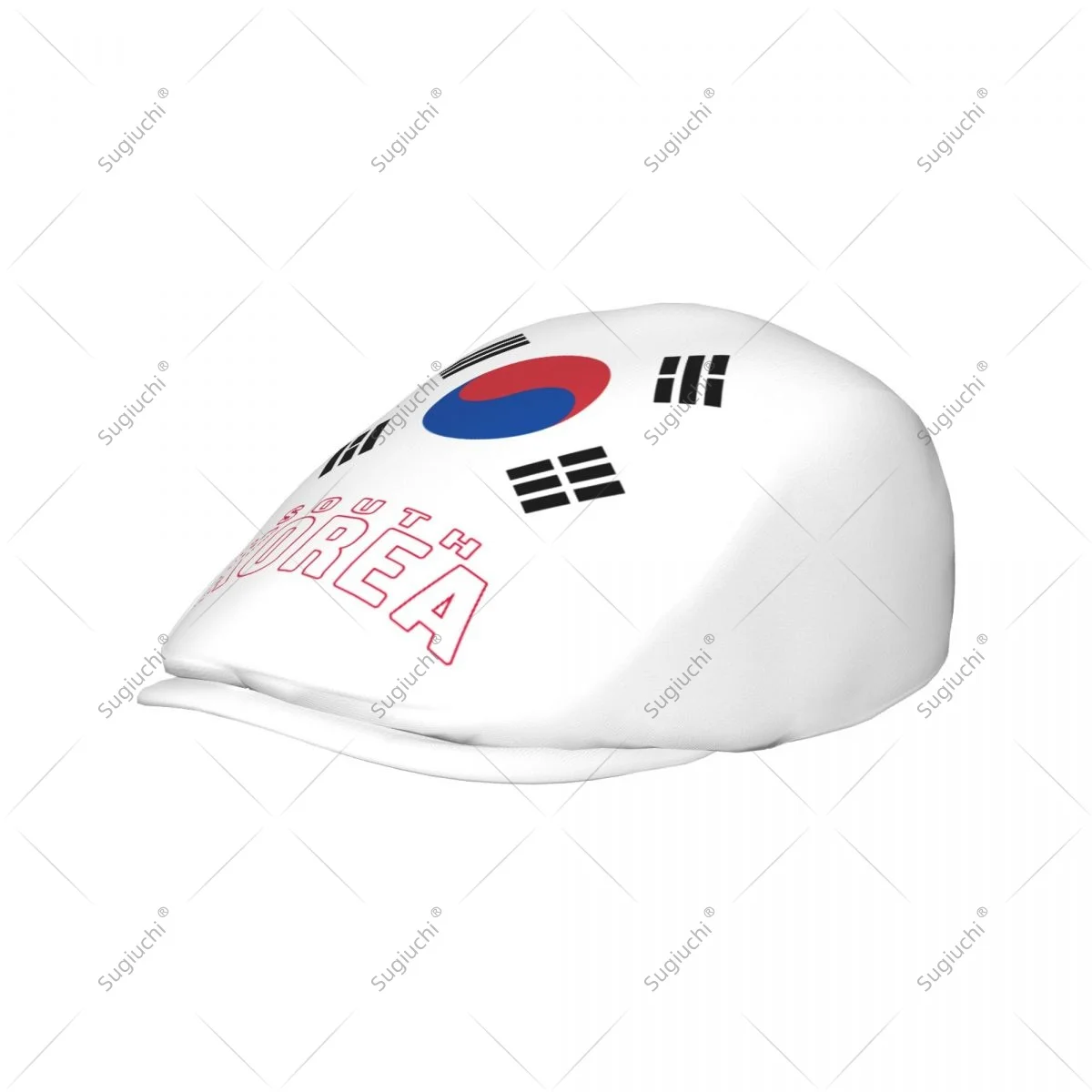 Forward cap South Korea Flag Men Women Flat Newsboy Driving Hat Cap Short Brim for Driving Daily visors hat
