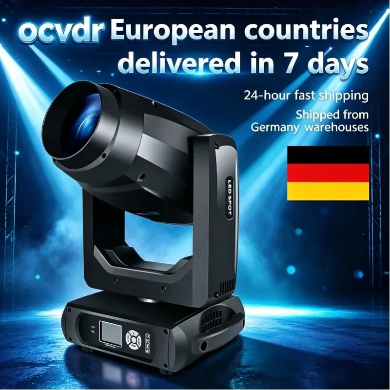 500W CMY LED Moving Head 3-in-1 Beam Zoom Spot Licht mit DMX512, Hochleistungs-Bühnenbeleuchtung für DJ, Disco, Club, Hochzeit & Party