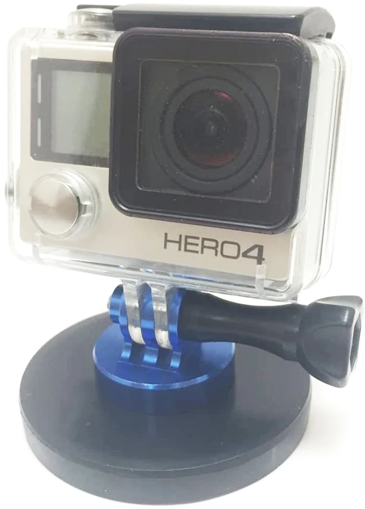 تصميم جديد بقطر 66 مم، حامل مغناطيسي مطلي بالمطاط متوافق مع كاميرات GoPro Hero