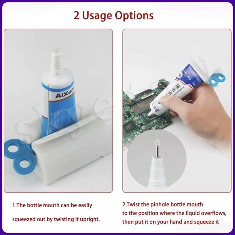 Universal Propulsion Tool Glue Solder Paste Extruder Rotation Convenient Glue Squeezer Glue Booster Phone Repair Tool