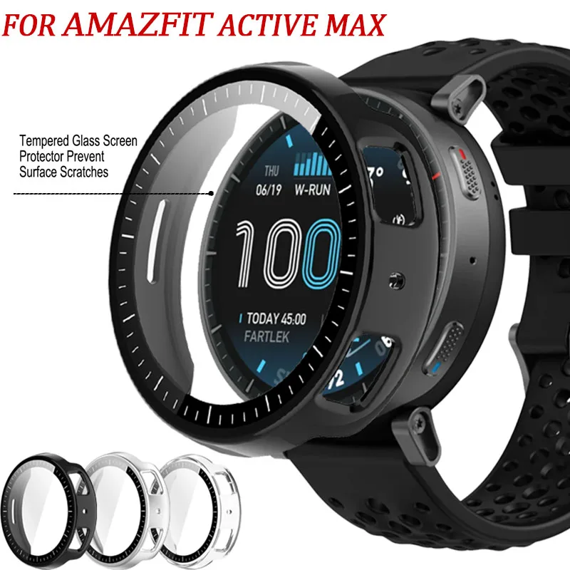 

New PC/TPU Case Protective shell For Amazfit Active Max High definition glass For Amazfit Active Max Shell membrane integration