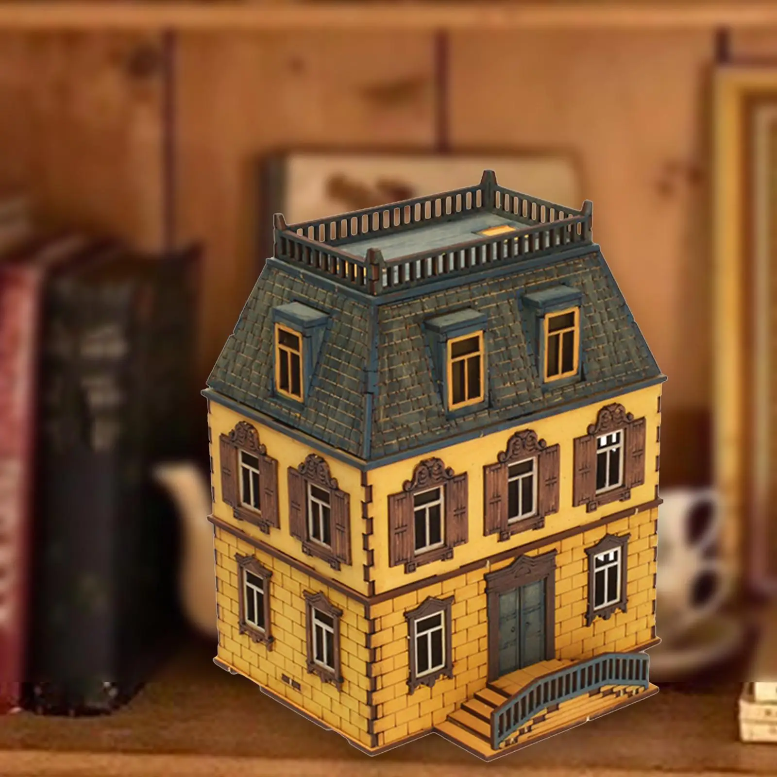 

1:72 House Model Creative 3D Puzzle Handicraft Self Assemble Architecture Building Model for Boys Girls Birthday Gift