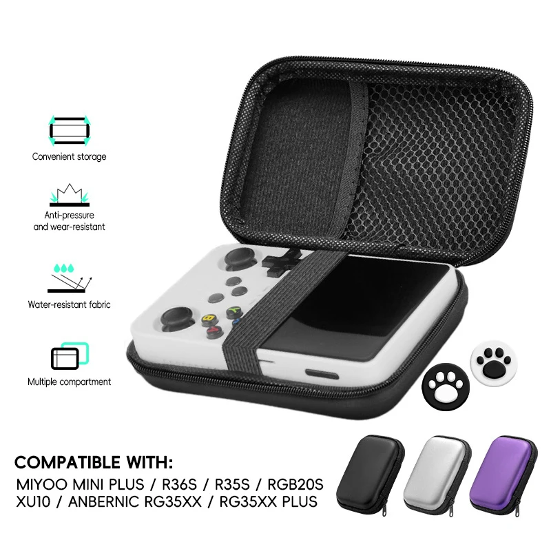 Protable EVA Hard Shell Bag For R35S/R36S Case For ANBERNIC RG35XX RGB20S Storage Bag Game Console Accessories