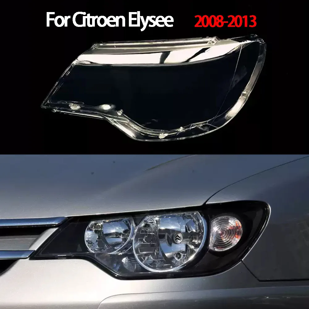 

Car Headlight Lens Light Cover Transparent Head Light Lamp Shell Car Product For Citroen Elysee 2008-2013