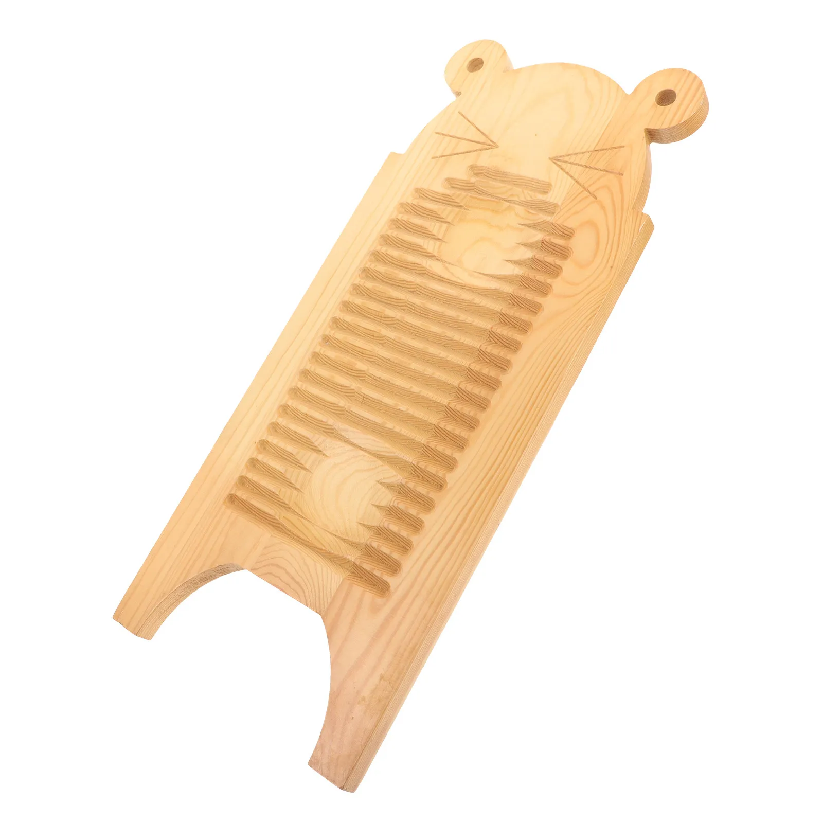 

Wood Washboard Nonslip Portable Household Laundry Board Hanging Washboard for Shirts Clothes Shoes Efficient Hand Washing Scrub