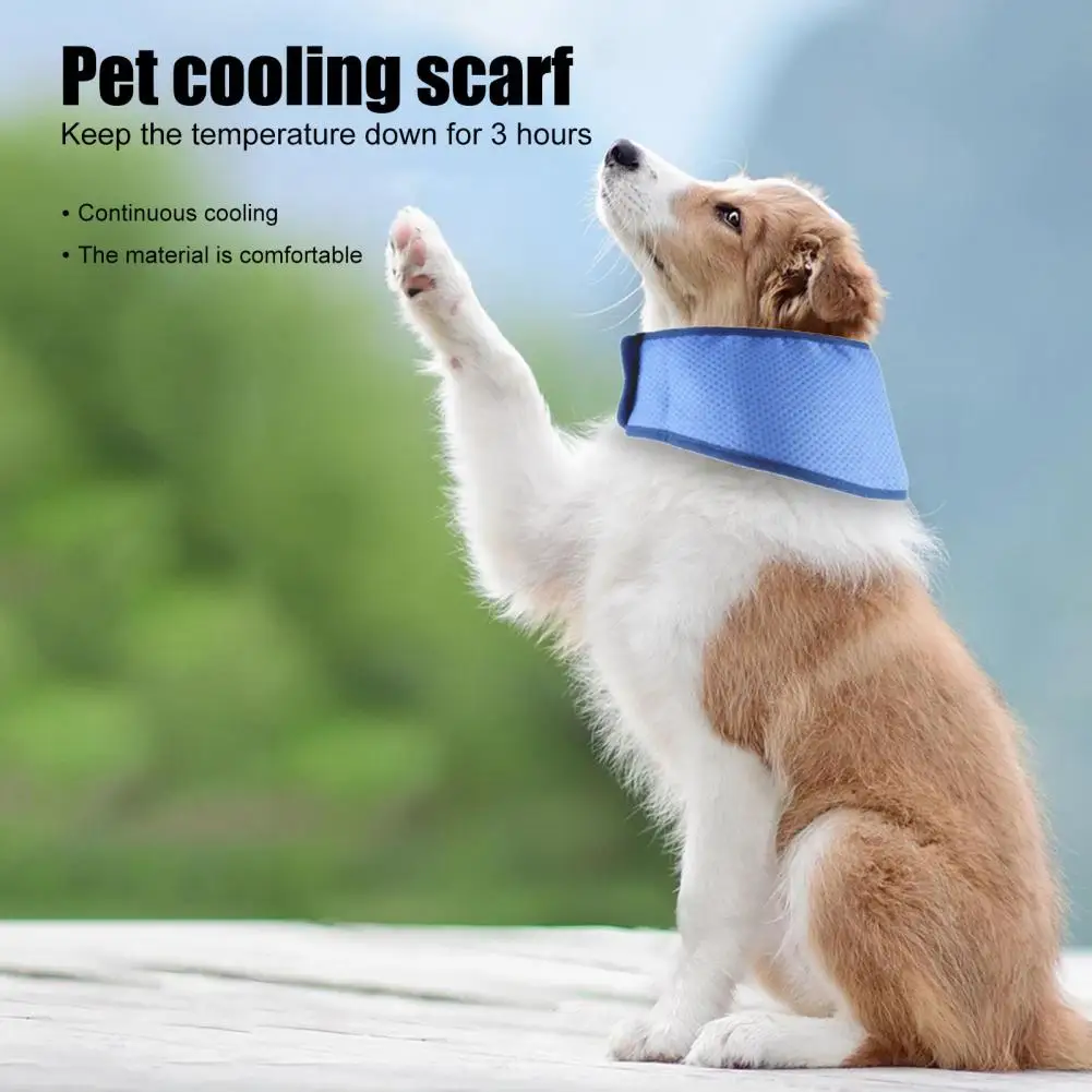 

Dog Cooling Collar Summer Pet Cooling Bandana Pet Instant Cooling Ice Scarf Anti-Sunstroke Dog Neckerchief for Small Large Dogs