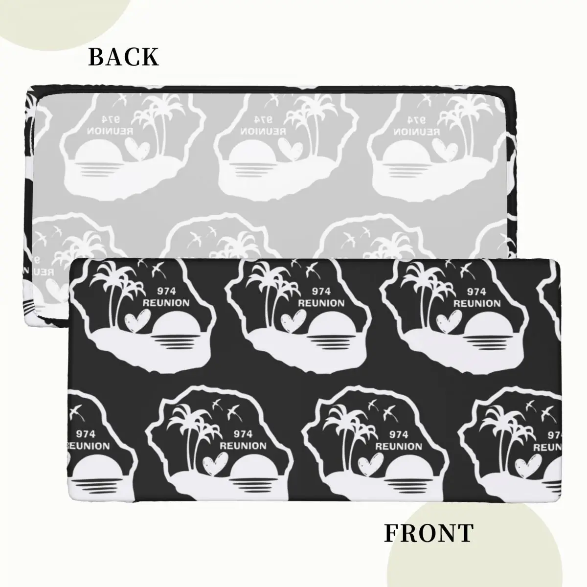 974 Reunion Island Custom Rectangular Tablecloth Oilproof Table Cover for Dining Events Table Cloth