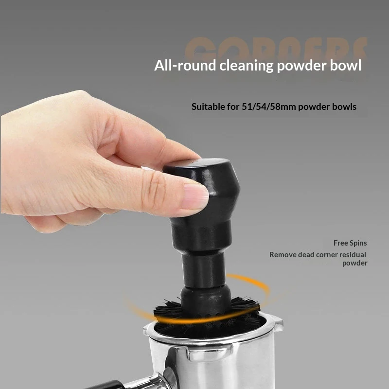 Coffee Brush Portafilter Basket Cleaning 51mm 54mm 58mm Wooden Barista Clean Brushes Dusting Tool Espresso Machine Accessories.