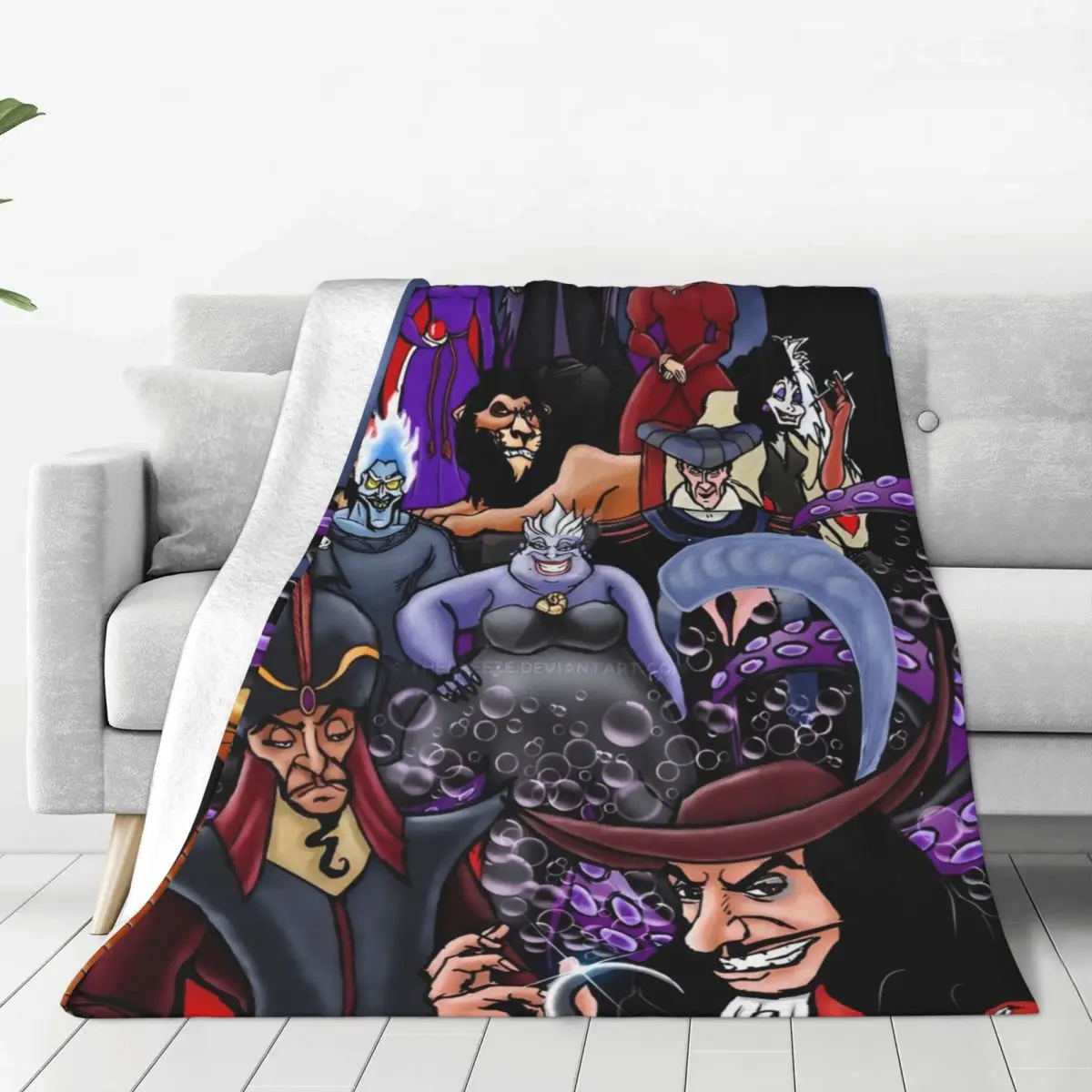 Super Soft Blanket Airplane Travel Halloween Villains Cartoon Bedding Throws Flannel Bedspread For Couch Chair Print Sofa Bed