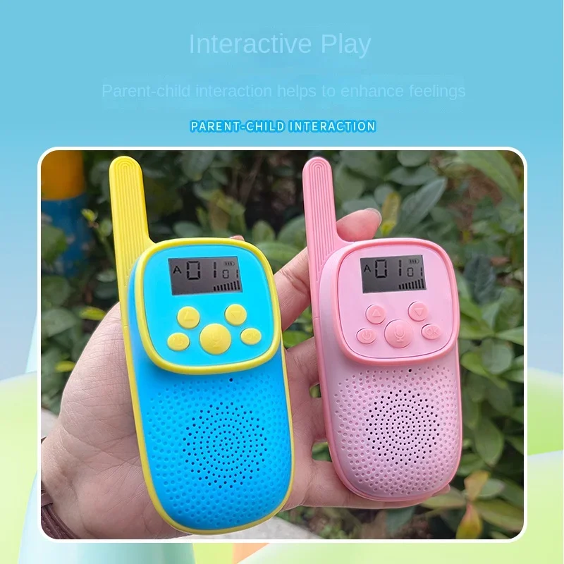 Walkie-Talkie sem fio dos desenhos animados para crianças, Brinquedos interativos pai-filho, Presente educativo, D21
