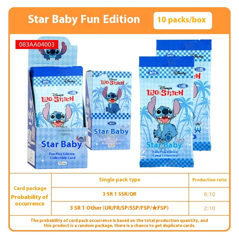 

Официальный набор коллекционных карточек Stitch, милый мультяшный стежок, забавное издание с редкими карточками Chase, карты ограниченного выпуска, детские игрушки, подарки