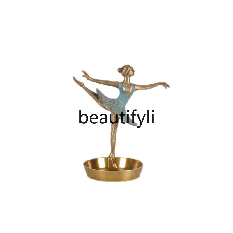 

Brass Ballerina Jewelry Stand Handmade Display Stand Earrings Nordic Storage Ornament