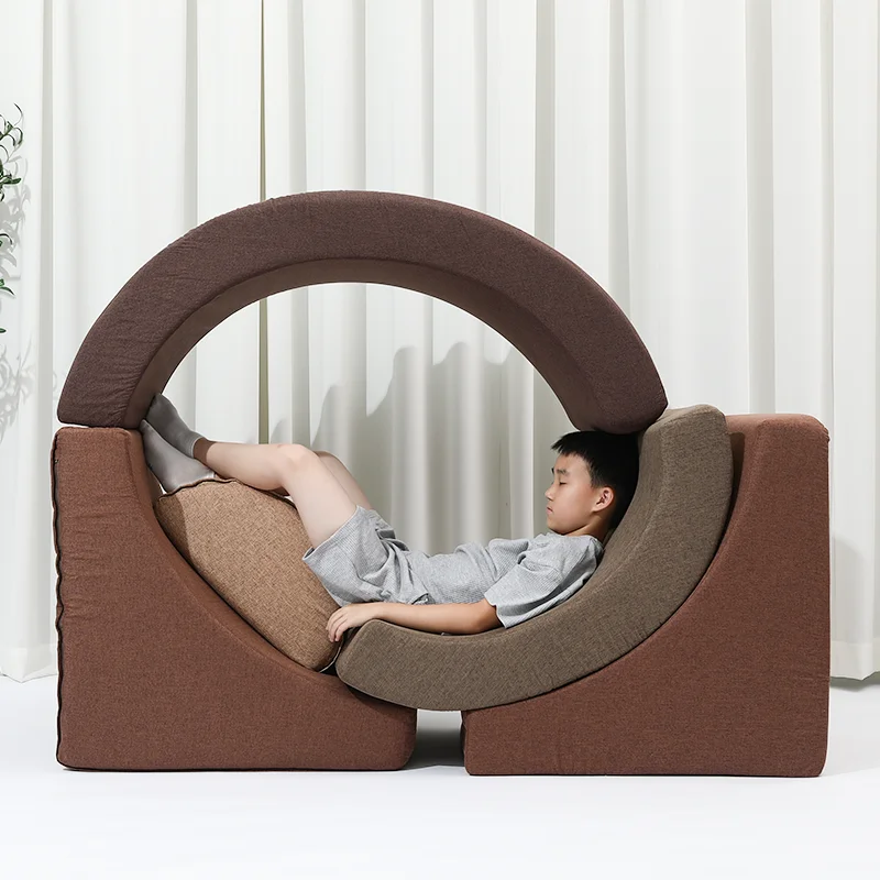 Modular children's sofa Furniture Plush combination sofa Convertible children's play sofa Parent-child playroom sofa