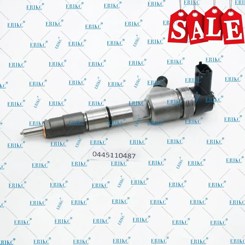 ERIKC 0445110487 Common Rail Injector 0 445 110 487 Injector Nozzle Assembly 0445 110 487 for Bosch YUCHAI FBC00-1112100-A38