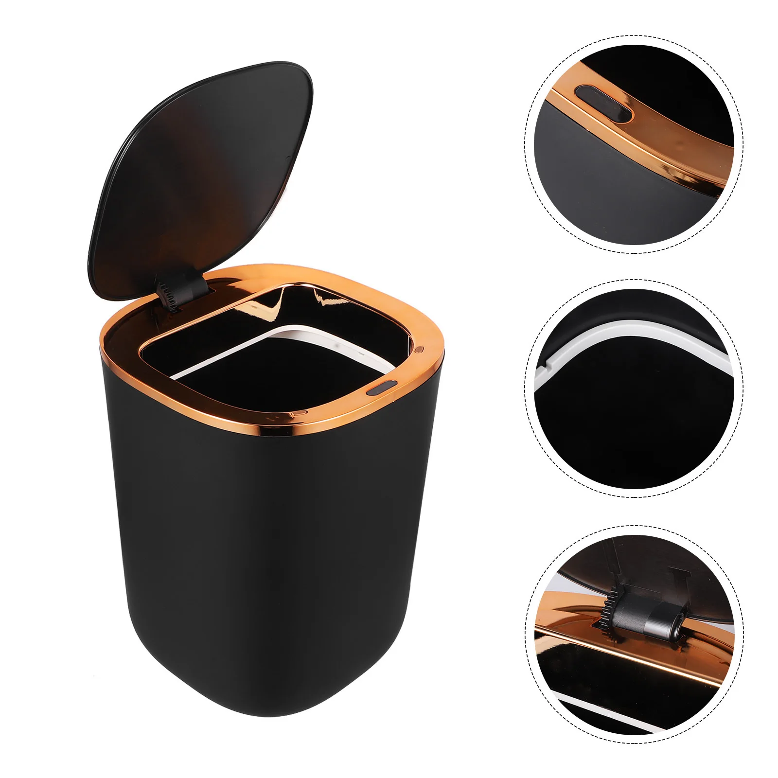 

Smart Bathroom Trash Can Small Narrow Sensor Automatic Motion Sensor Trash Can Kitchen Bedroom Office Waste Bin with Lid Odor