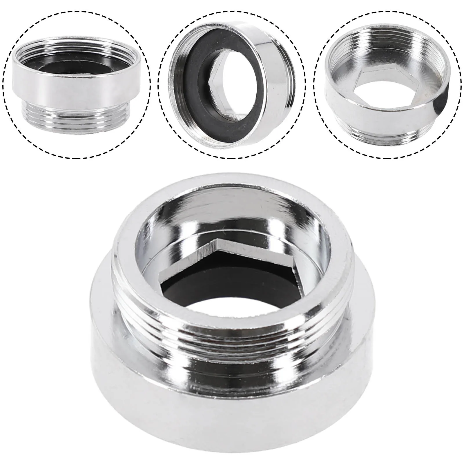 Faucet Adaptor Tap Aerator Connector Brass Easy To Install Replacement Water Saving Kitchen Outside Thread High Quality