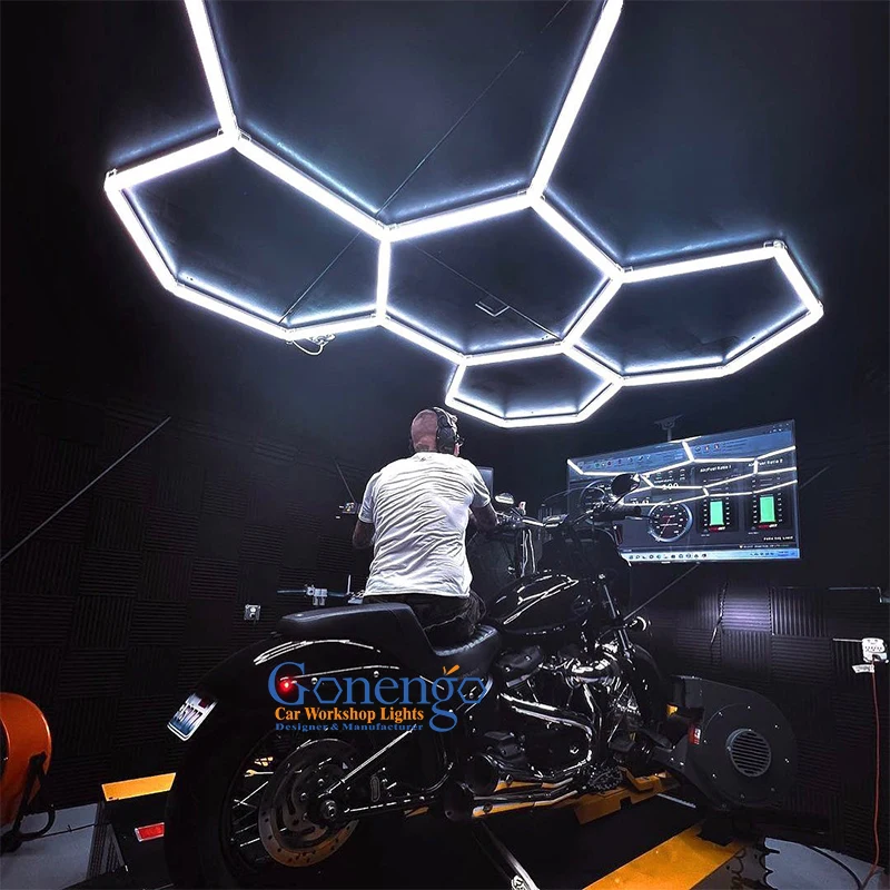 Customizable Shape DIY Hexagonal Led Light Led Workshop Light Garage Detailing Lamp