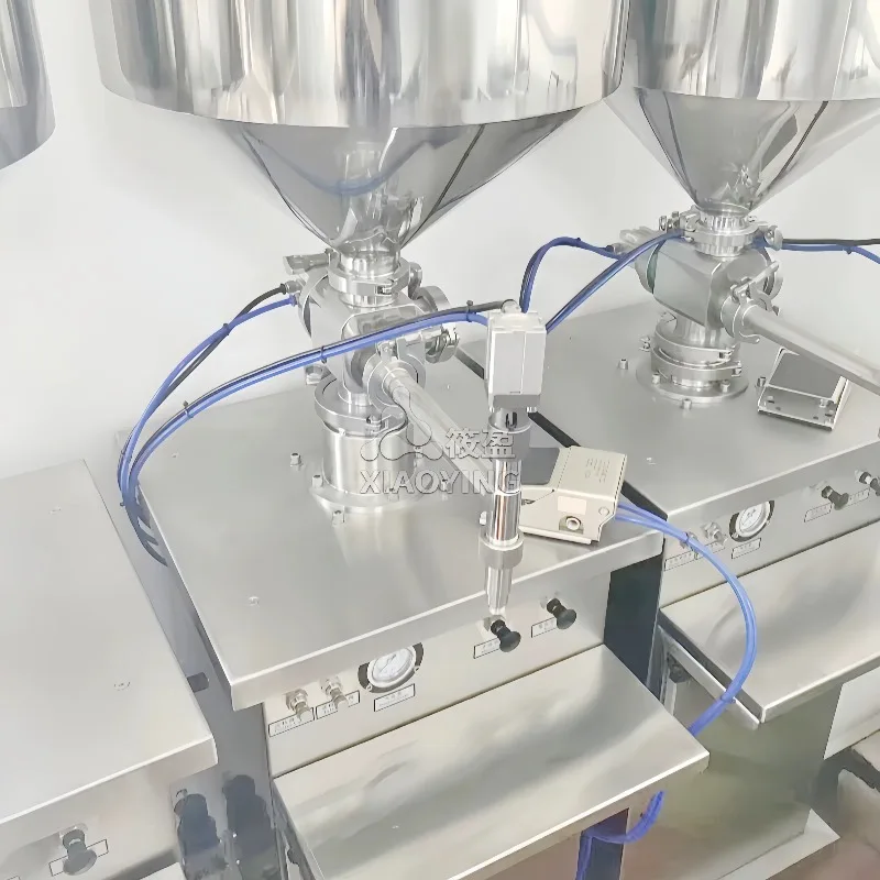 Berry jam juice semi-automatic cream filling machine, hand sanitizer pneumatic piston filling machine