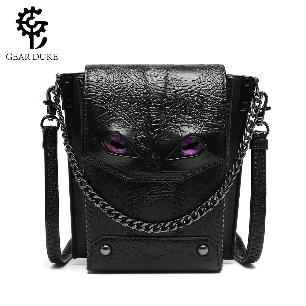 

Women's handbag European and American punk niche women's one shoulder diagonal cross bag Gothic small bag