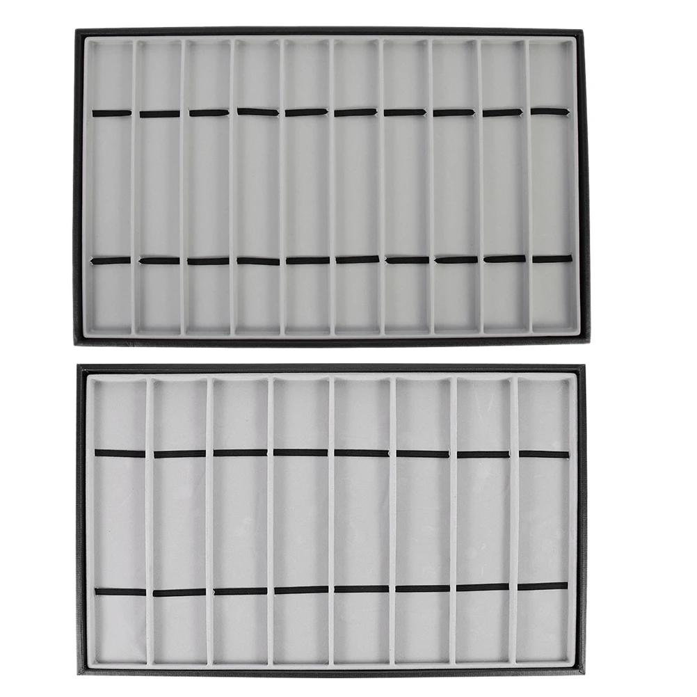 

2 pcs Watch Storage Tray For Watches Bracelets Necklaces Watchband Holder Watch Strap Plate Wrist Display Organizer Case Safe