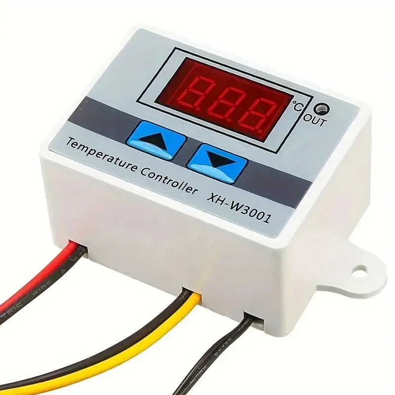 Digital Controller W3001 AC110-220V Temperature Controller Thermostat Digital LED Display