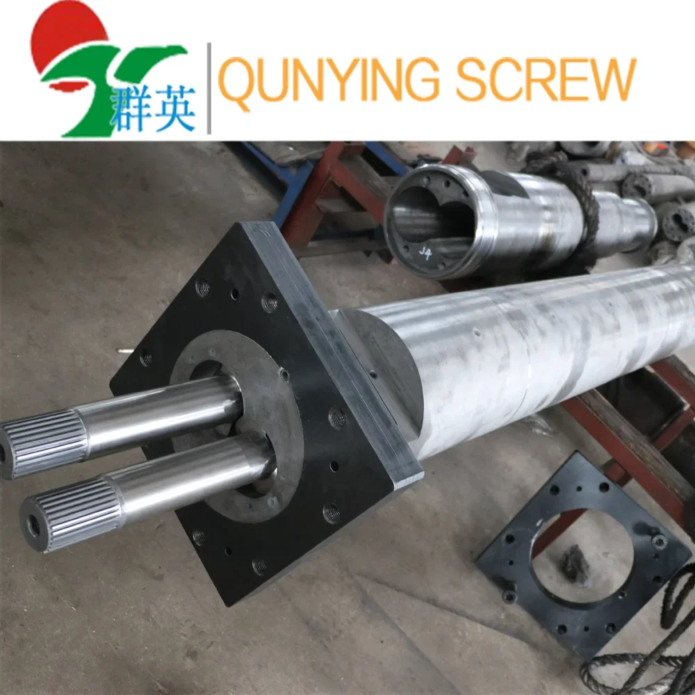 Parallel twin screw cylinder