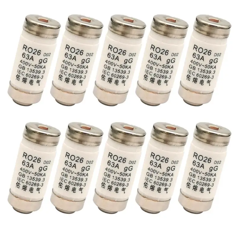 10Pcs 400VAC Neozed Fuses Insert D0 Type Fuses Insert Fuses Inserts for Fuses Q81C
