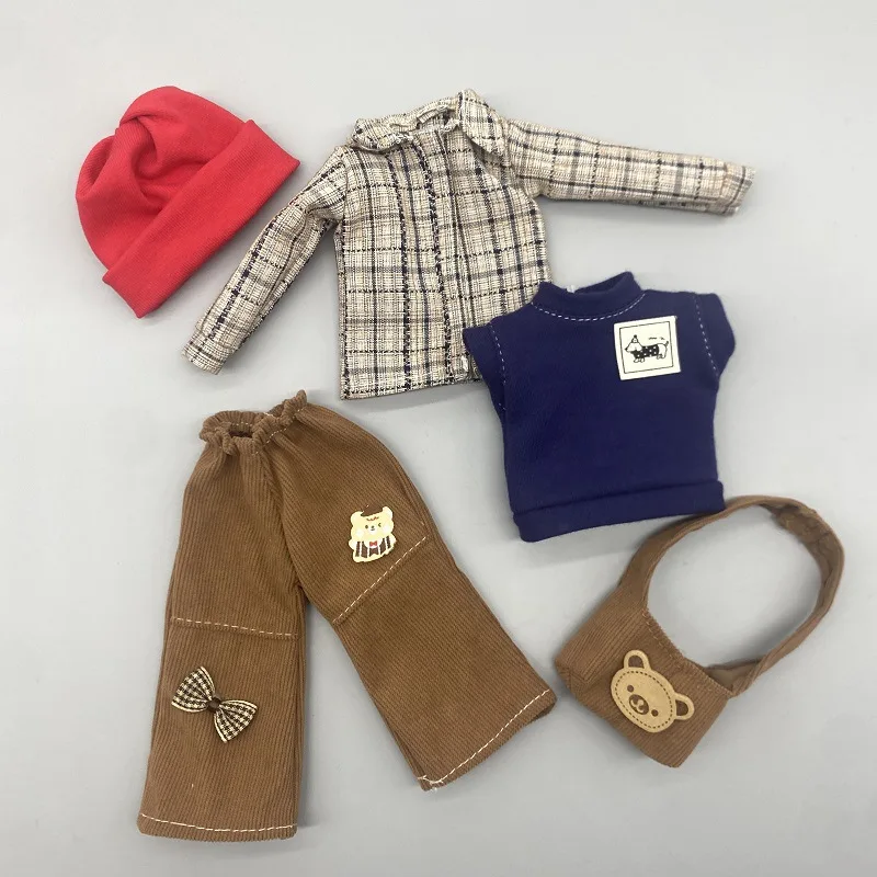 30cm 인형 옷 1/6 Bjd 인형 액세서리 작업복 세트 드레스업 장난감