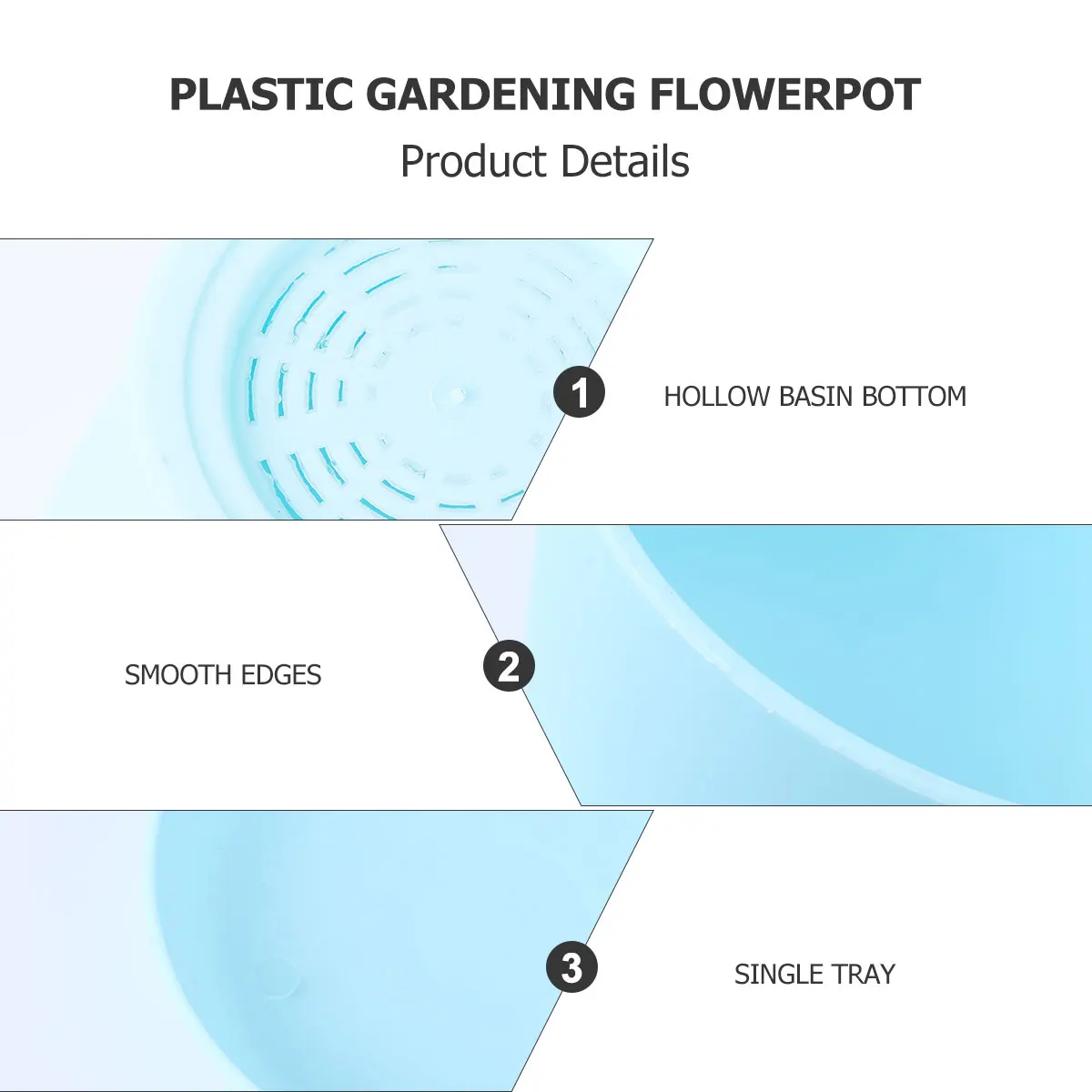 

8pcs Resin Plastic Flower Pots Durable Bonsai Planters Garden Balcony Decorative Succulent Planting Pot With Tray Assorted Color