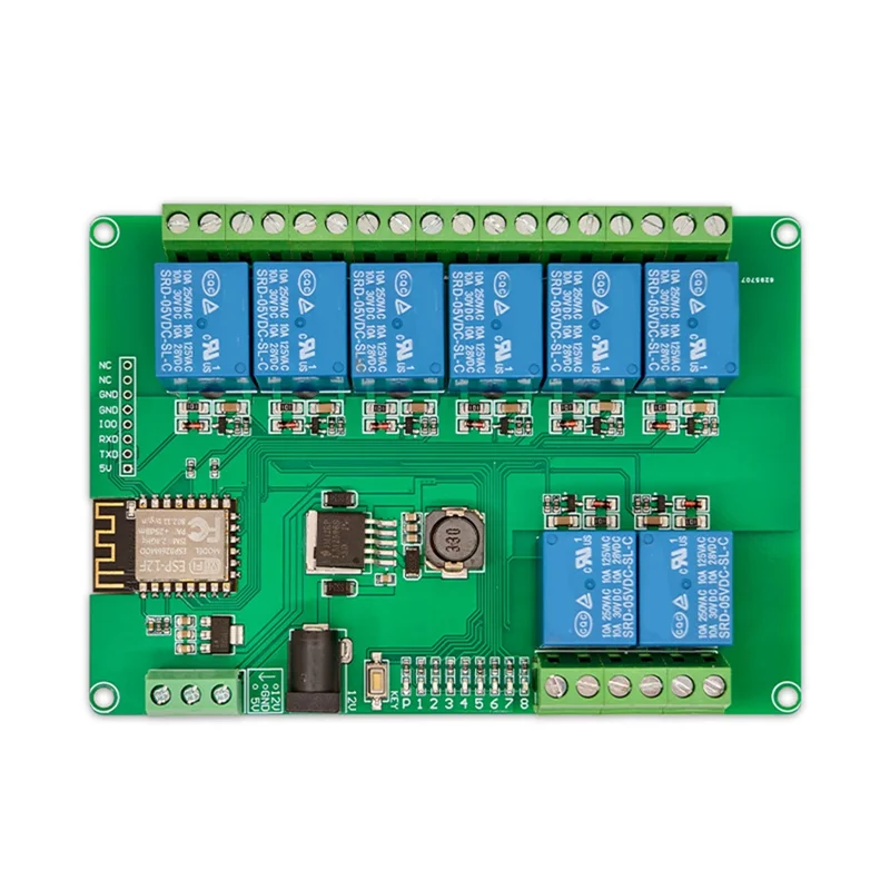 8-CH Relay Module DC12-24/5V Power Supply Onboard ESP-12F Wifi Module For ESP8266 Secondary Development,Requisite