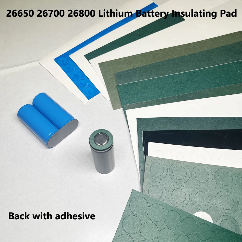 26650/26700/26800 lithium battery insulation gasket battery highland barley paper positive and negative green shell paper
