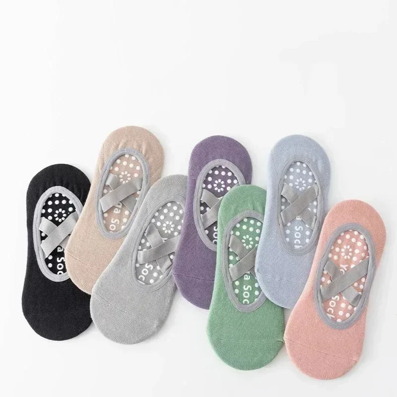 Kaus Kaki Yoga 1/4p, Kaus Kaki Anak-anak, Katun, Silikon Anti Selip Profesional, Kebugaran Dalam Ruangan, Menari, Kaus Kaki Olahraga Pilates Pemula