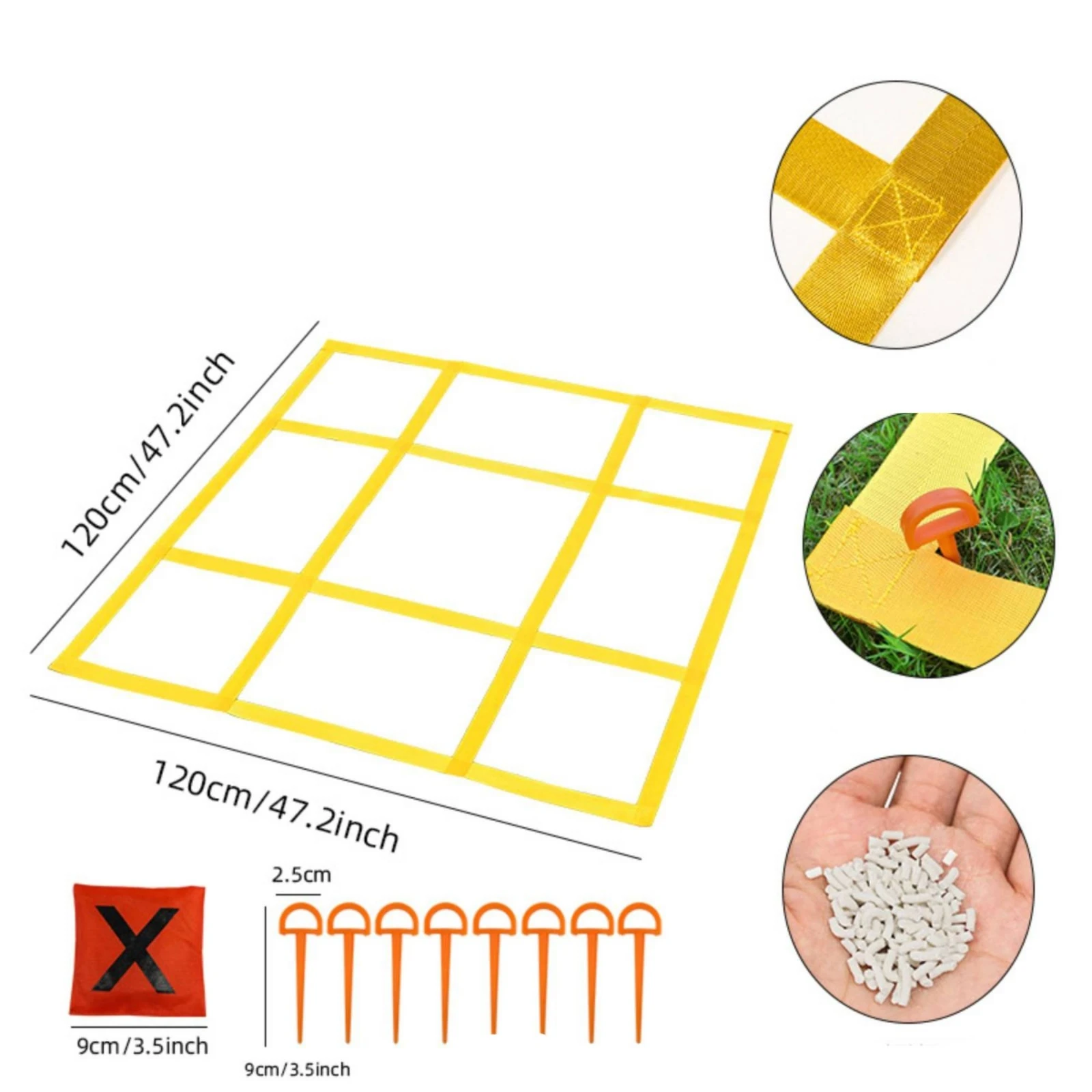 Noughts and Crosses Toe Bean Bag Toss Game Outdoor Noughts and Crosses Toe Game with Bean Bags Large Portable for Family