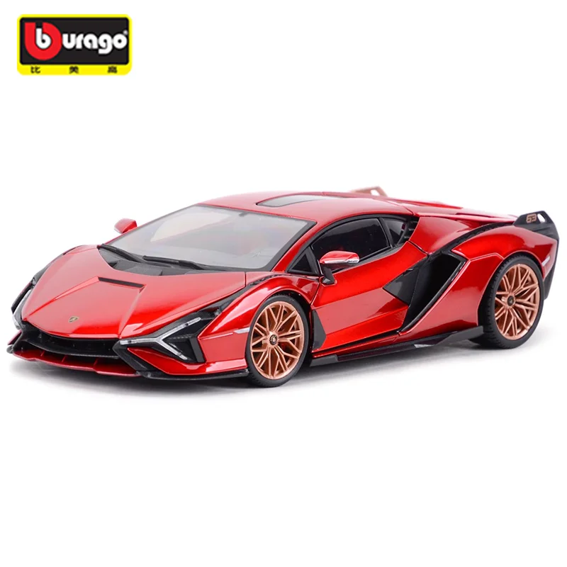 Bburago 1:18 لامبو سيان Fkp 37 سلسلة البرق محاكاة سبيكة مصغرة يموت الصب نموذج سيارة رياضية حلية ألعاب للأولاد مخصصة