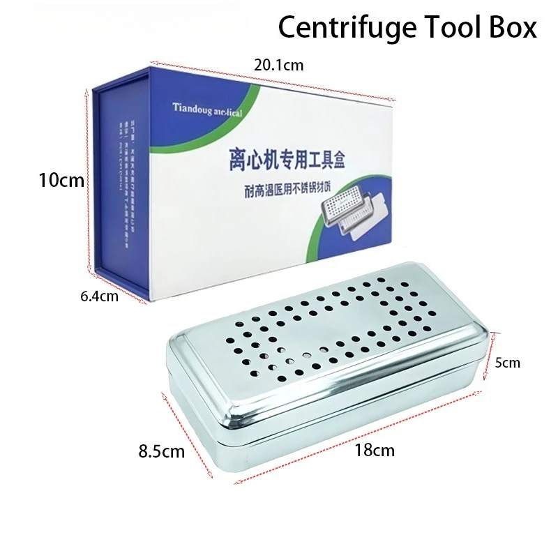 JAVIDENT 1Pcs Dental PRF/CGF Centrifuge Complete Kit Implant Surgical Bone Membrane Kit Dental PRF Container Box Dentist use