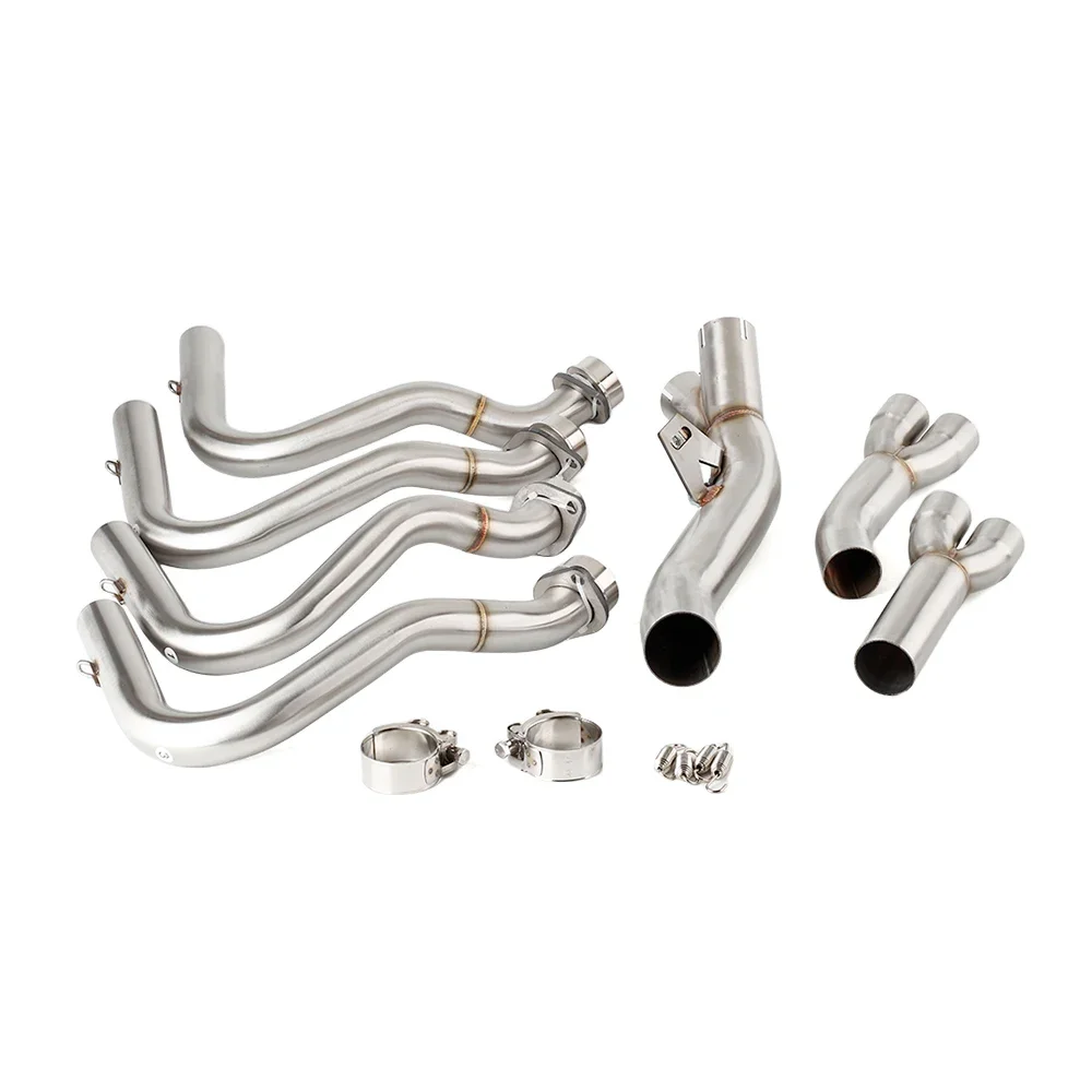 FZ8N FZ8S Fazer Exhaust Muffler Header Middle Link Pipe Slip-on Motorcycle For Yamaha Fazer 8 800 FZ8 FZ8N FZ8S 2010-2016 FZ-8