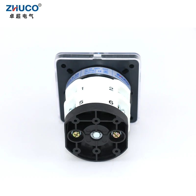 ZHUCO SZL9-32/2 1-0-2 32A Ui 690V Three Positon Eight Screws Contact Rotary Selector Electric Universal Changeover Cam Switch