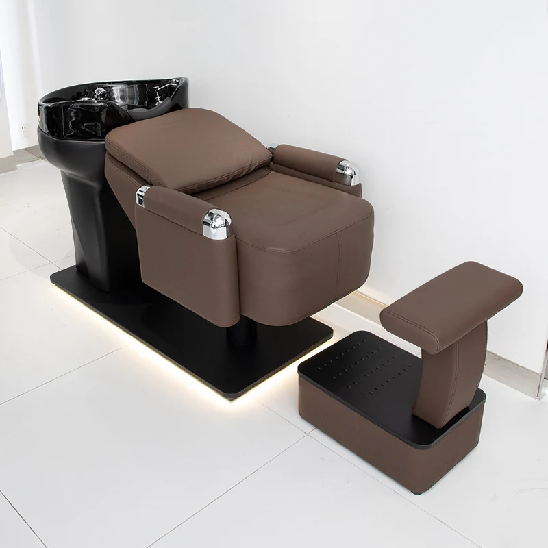 Beauty Dressers Shampoo Chairs Cosmetic Recliner Professional Shampoo Bed Comfortable Sedia Parrucchiere Salon Furniture CM50XF