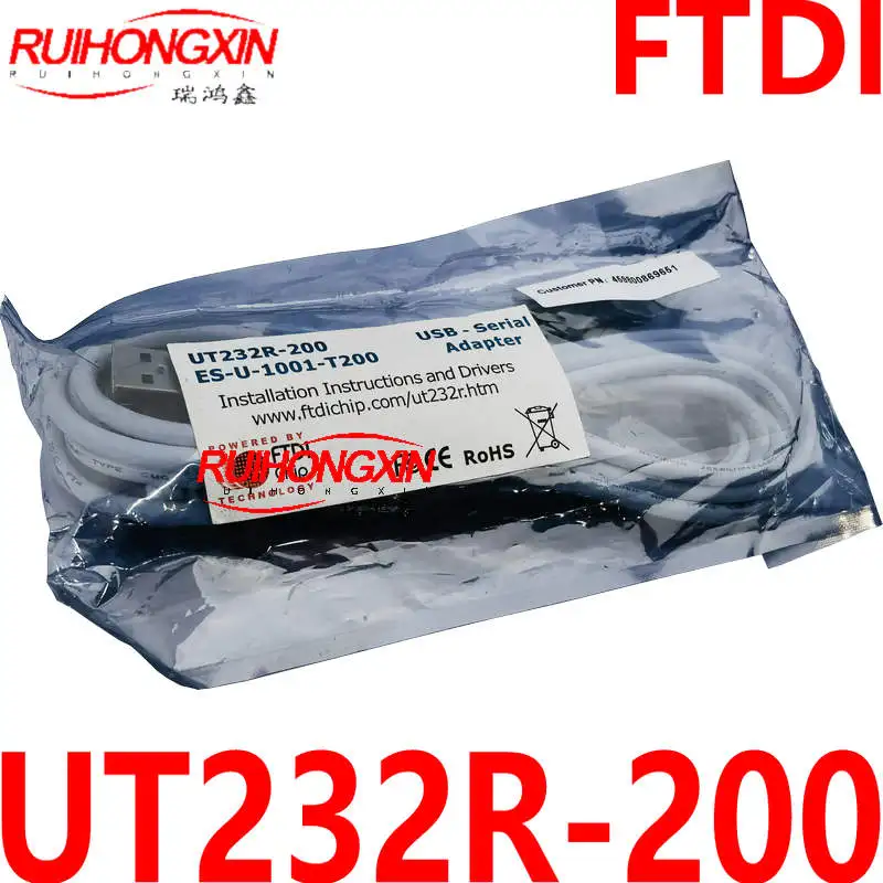 FTDI Spot Genuine UT232R-200 RS232 Adapter Cable USB Serial Converter DB9 Connection