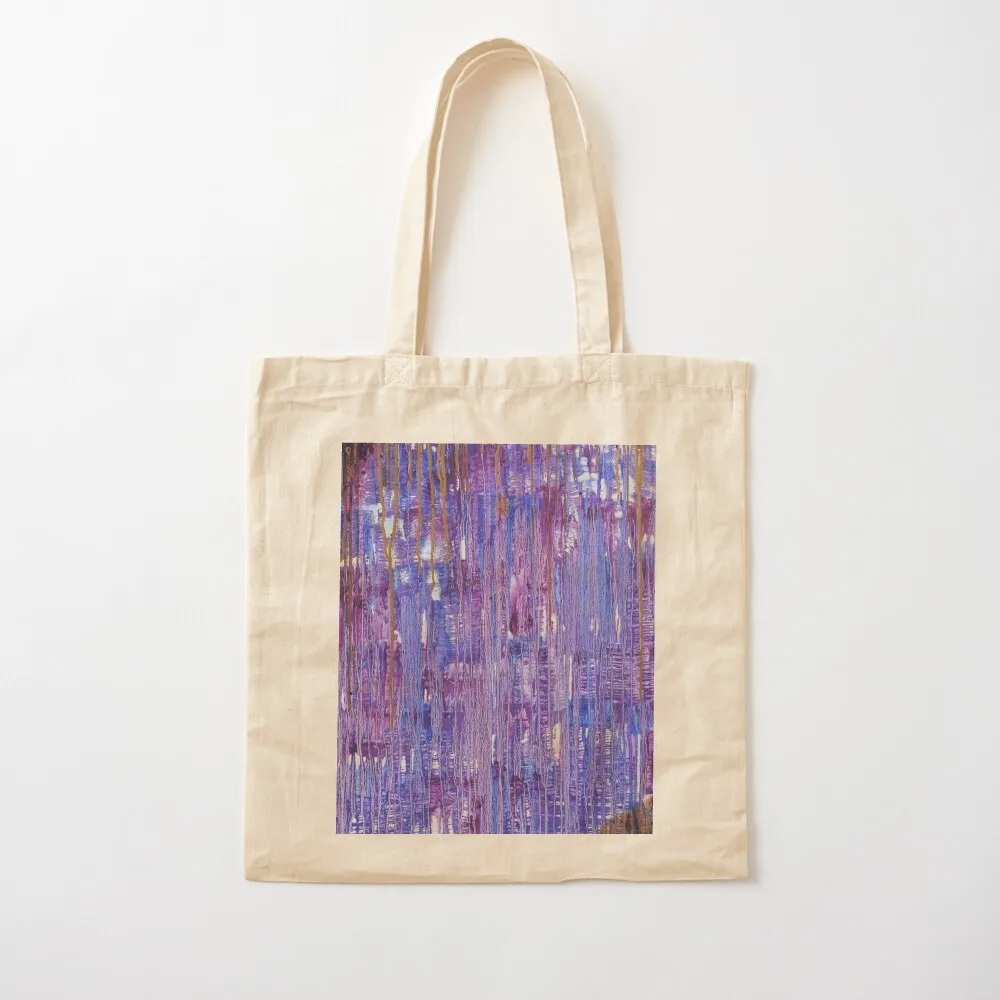 보라색 비 파란색과 금색 현대 현대 추상 미술 작품 토트 백 재사용 가능한 식료품 가방 에코 팩 구매자 핸드백