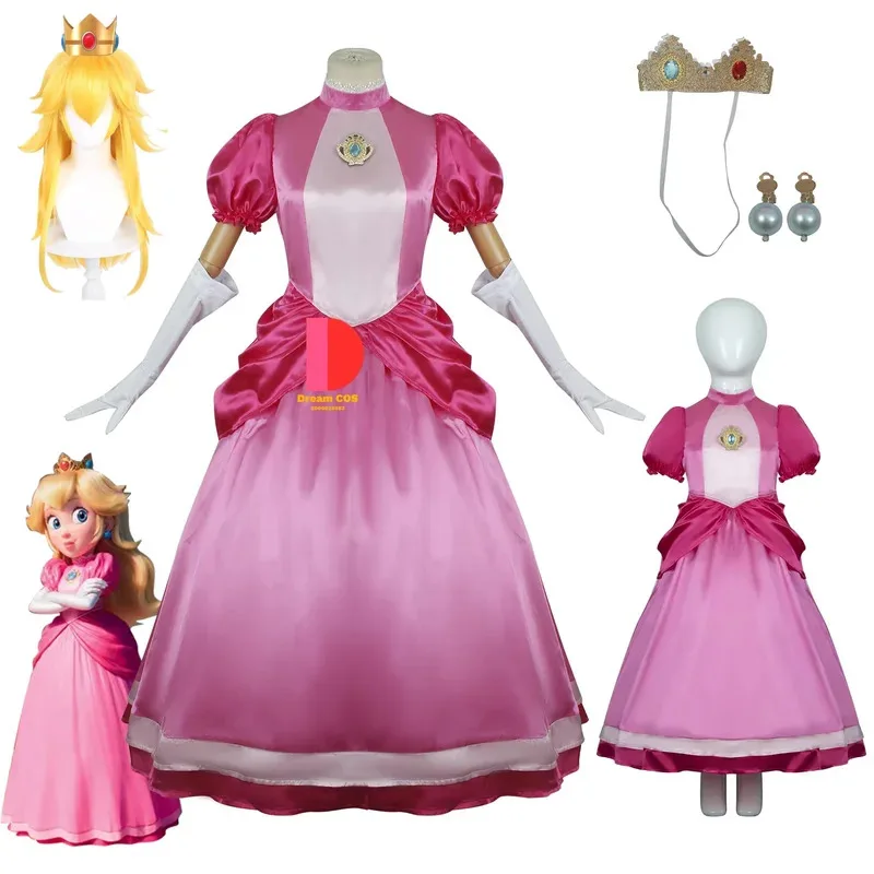 

Hot Sale Peach Princess Fashion Cosplay Costume for Girls Birthday Party Dress New Arrival Halloween Christmas Carnival Outfit