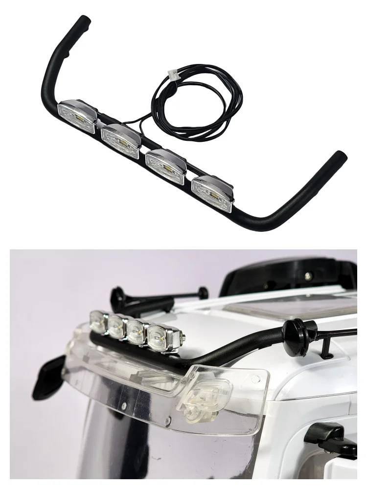 1/14 RC Truck LED-Simulation 4 Dachmontierte Scheinwerfer für Tamiya ACTROS AROCS 3363 1851 für Scania 770S R620 für VOLVO FH16 – Detail 5