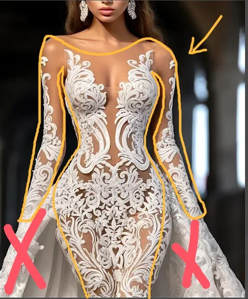 Suknia ślubna Alonlivn wykonana na zamówienie