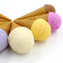 1pc Artificial Ice Cream Fake Sweet Cone Decoration Photography Pro Food Simulation Ice Cream Model Tea Table Decoration