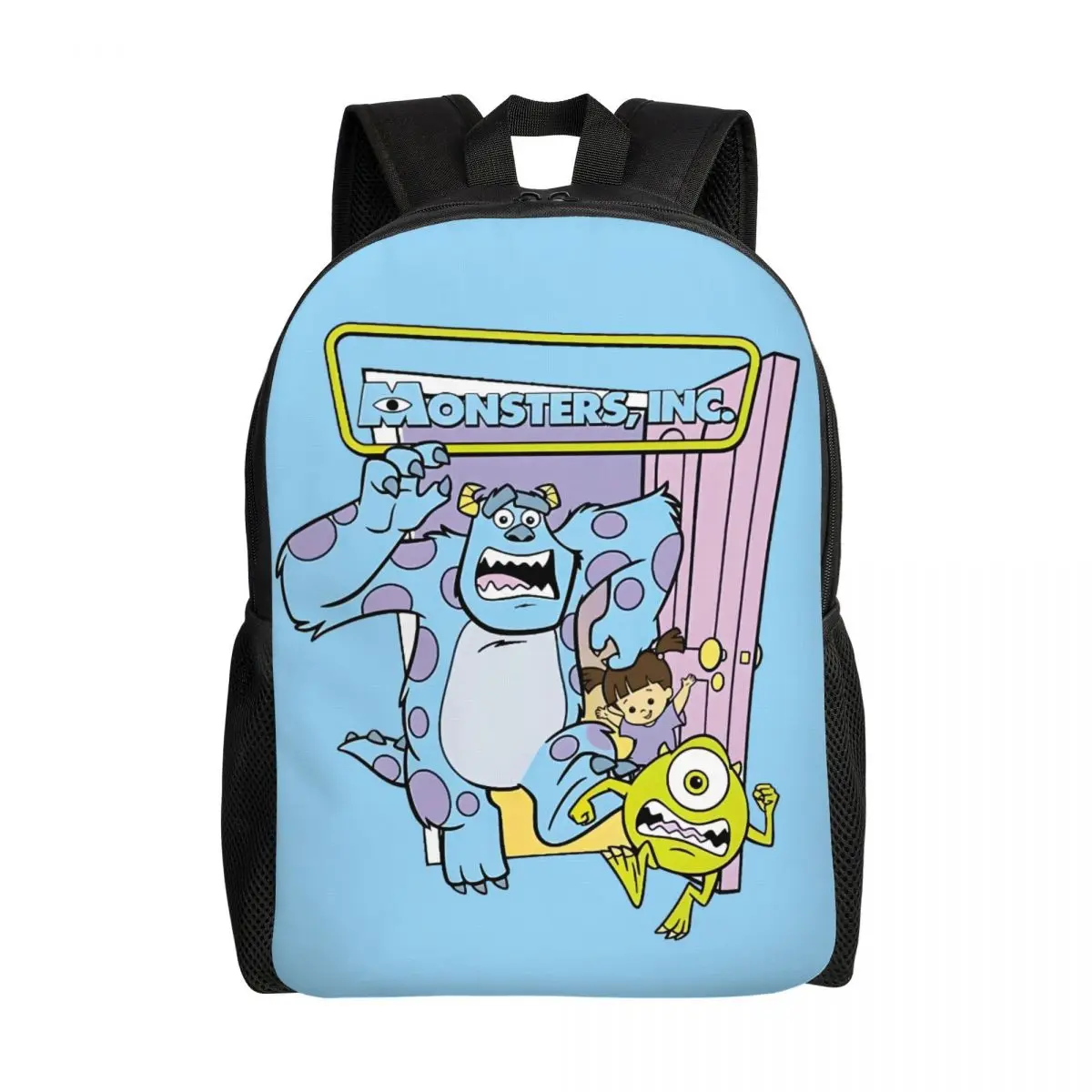 

Custom Sully And Boo Backpacks for Women Men Water Resistant College School Monsters University Bag Printing Bookbag